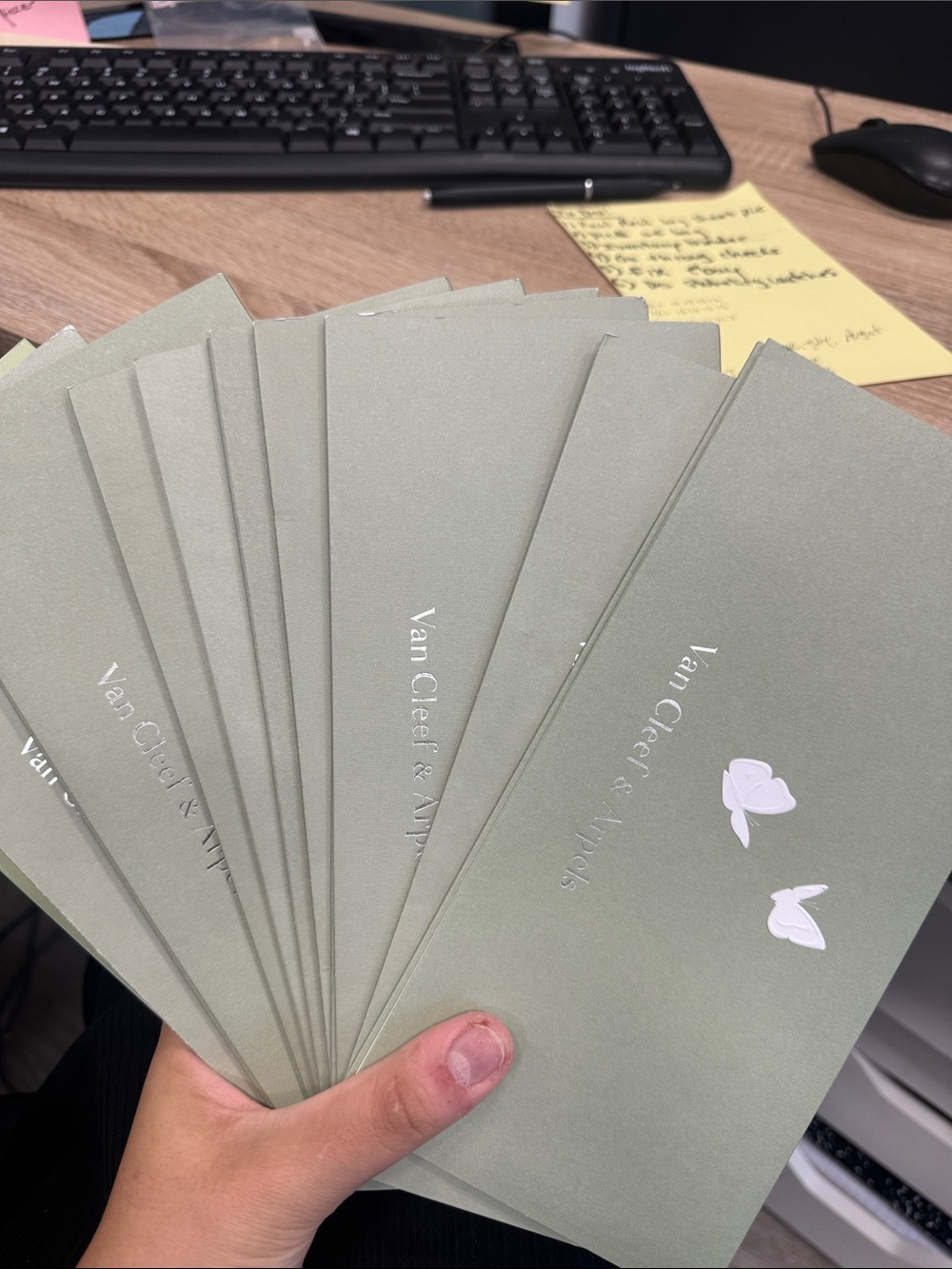 Van Cleef & Arpels Branded Envelope Set 10 pieces